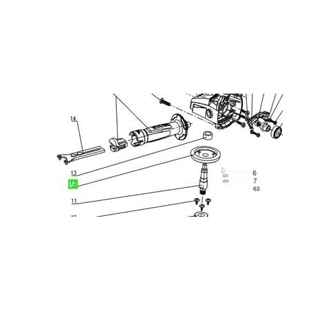 Pignon de renvoi angle 5131033214 meuleuse RYOBI EAG2000RS