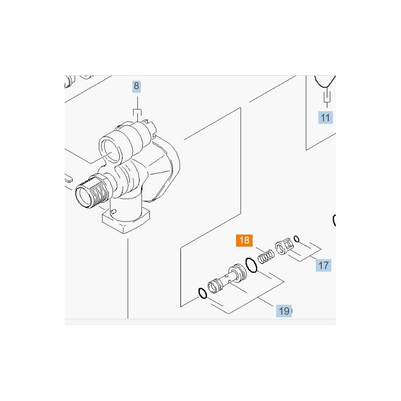 Ressort de valve culasse KÄRCHER K3.86M Ressort de valve culasse KÄRCHER K3.86M