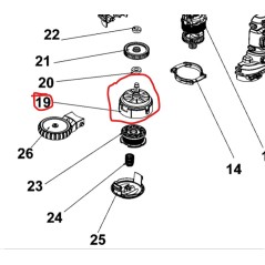 Support bobine BLACK & DECKER BESTE625, BESTE628, BESTE630