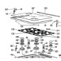 Grille en émail gauche cuisinière GLEM XCU16C