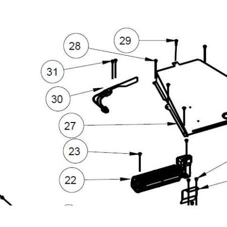 Verrouillage de porte four AIRLUX AFP110IX