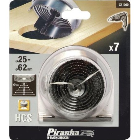 Kit 7 scies cloches HCS 25 à 68mm
