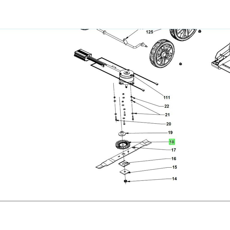 Turbine pour tondeuse à gazon RYOBI RY36LMX51A Turbine pour tondeuse à gazon RYOBI RY36LMX51A