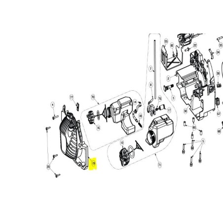 Lanceur tronçonneuses RYOBI RCS4240B - RCS3535CBPK1