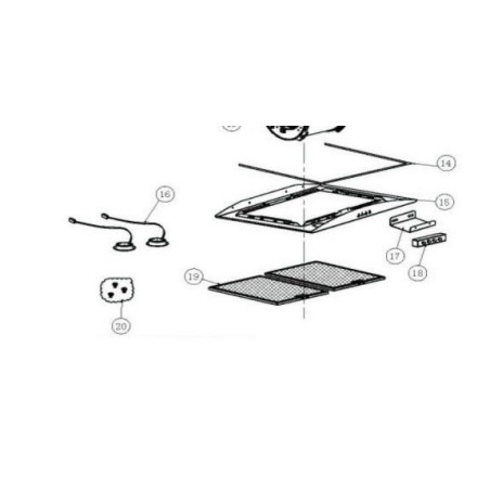 Spot LED pour hotte GLEM GHI910IX