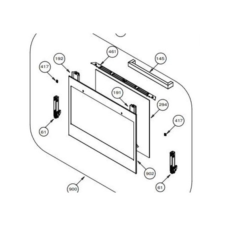 Vitre extérieure four AIRLUX AFSCW21IXN