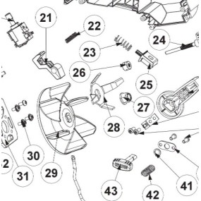 Entretoise de ventilateur souffleur RYOBI RBV1840