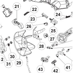 Entretoise de ventilateur souffleur RYOBI RBV1840