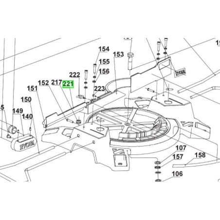 Réglette scie à onglets RYOBI EMS254L