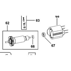 Palier roulement moteur côté induit perceuse BLACK & DECKER KD885