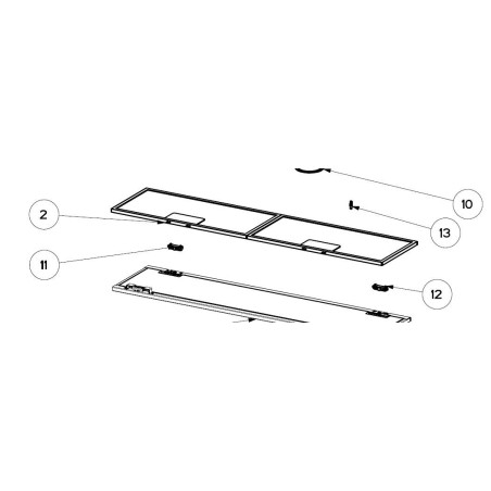 Filtre à graisse hotte AIRLUX AHG570IX