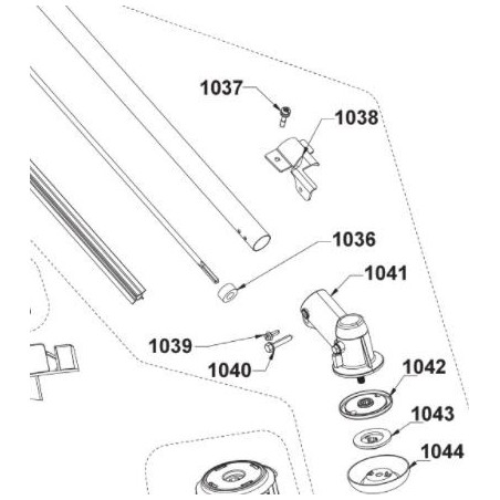 Support de renvoi d'angle débroussailleuse RYOBI RBC31SBO