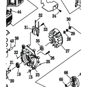 Volant moteur débroussailleuse RYOBI RBC42FSB