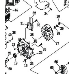 Volant moteur débroussailleuse RYOBI RBC42FSB