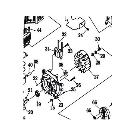 Volant moteur débroussailleuse RYOBI RBC42FSB