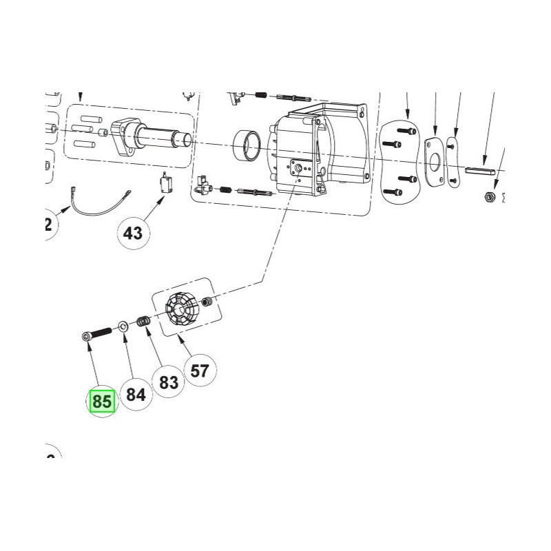 VIS DE REGLAGE BROYEUR RYOBI RSH2845T