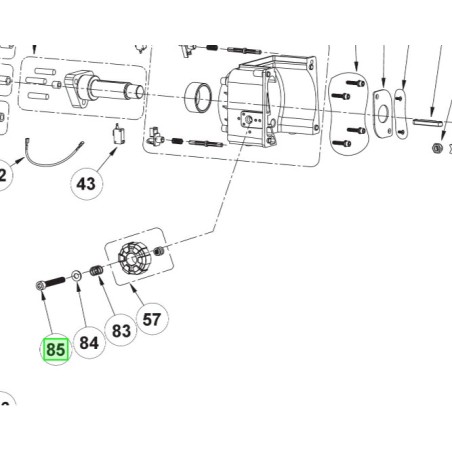 VIS DE REGLAGE BROYEUR RYOBI RSH2845T