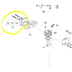 Ensemble échappement débroussailleuse MC CULLOCH ELITE 2.010BT