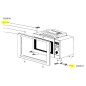 Distance frontale pièce pour micro ondes AIRLUX