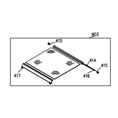 Couvercle en verre cuisinière GLEM GA55GWH