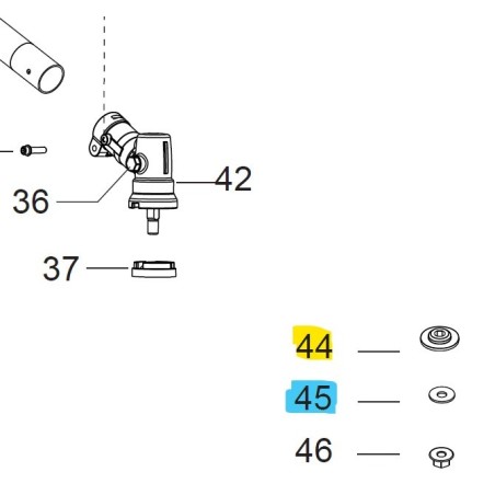 Rondelle débroussailleuses PARTNER B28B, B28PS, B28P, B428PS, B26PS