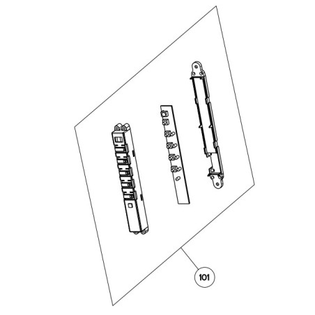 Module de commande hotte AIRLUX AHI38IX