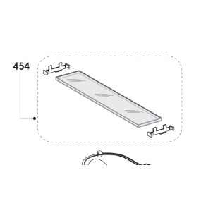 Cache ampoule hottes AIRLUX, GLEM AHT64BK, AHT64IX, AHT64WH, HT20A, HT20C, HT20H, XHD53H