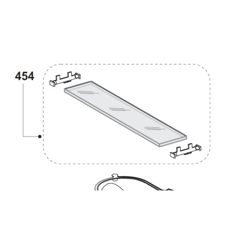 Cache ampoule hottes AIRLUX, GLEM AHT64BK, AHT64IX, AHT64WH, HT20A, HT20C, HT20H, XHD53H