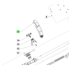 Poignée coupe bordure RYOBI modèles RLT183125 - RLT1831H25F