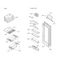 Balconnet porte bouteille pour AIRLUX RMF30A