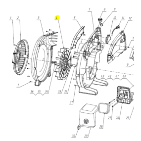 Turbine pour souffleur MC CULLOCH GB322