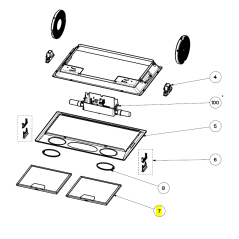Filtre à graisse Z1330017055 pour hotte AIRLUX AHGB400SI - HGD55SI