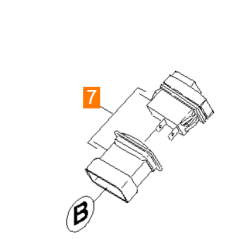 Interrupteur  6.630-349.0 nettoyeur vapeur KARCHER SC3 - SC4 Easyfix - SC4 Premium