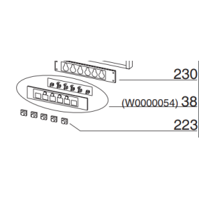 Clavier de commande pour hotte AIRLUX AHE66 - SAV PEM pièces détachées