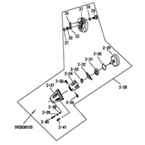 Ensemble embrayage débroussailleuse MC CULLOCH B43BT