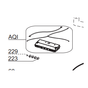 Clavier commande hottes GLEM GHP670 - GHP970. SAV PEM pièces détachées