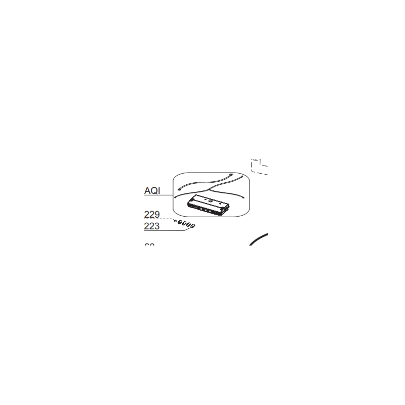 Clavier de commande hotte GLEM GHP970