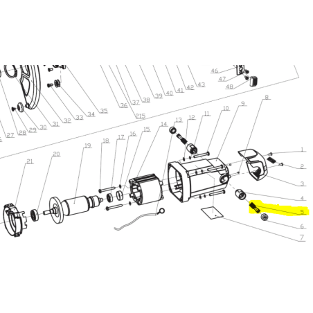Charbon pour scie à onglet RYOBI EMS216 - EMS216L - EMS216LSG