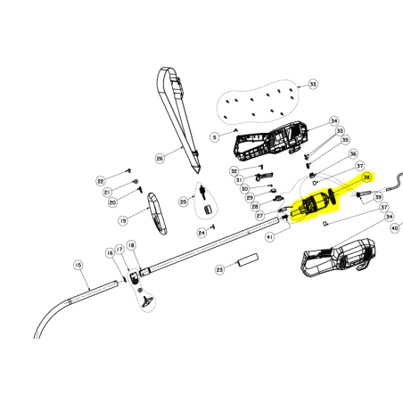 Moteur coupe bordure RYOBI RLT7038 - SAV PEM pièces détachées