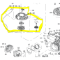 Lanceur pour tondeuse RYOBI modèle RLM46173SME