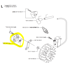 Embrayage taille-haies HUSQVARNA 325HDA65 X-SERIES / 325HE4 X-SERIES