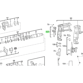 Balais moteur pour perforateurs AEG KH24IXE - BH24IE - KH24IE