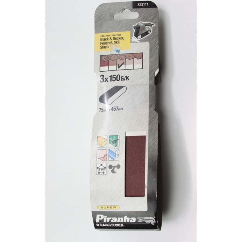 Bandes abrasives 75 x 457 Grain 40 ponceuse à bande Bandes abrasives 75 x 457 Grain 40 ponceuse à bande