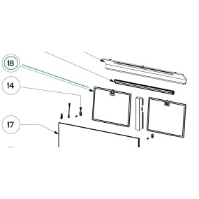 Filtre à graisse Z1330462229 pour la hotte escamotable AILRUX AHV659BK