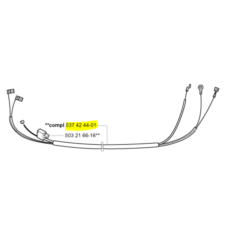 Câble d'acceleration débroussailleuses JONSERED GC2125 - BC2125