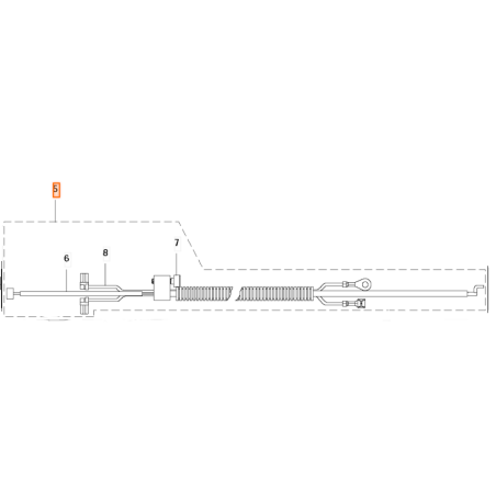 Câble d'acceleration débroussailleuses JONSERED CC2236 - BC2236