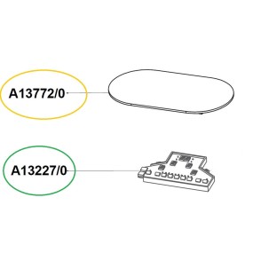 Verre module de commande AIRLUX ATIN2BK, ATIN3BK, ATIN4BK, ATIN33BK