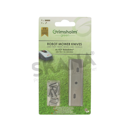Blister 9 lames tondeuse AL-KO Robolinho série E - 127466