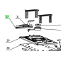 Griffe arrière ponceuse RYOBI ESS3215V Griffe arrière ponceuse RYOBI ESS3215V