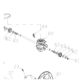Ressort boîtier traction RYOBI RLM5319SME - RLM4617SME - RLM5317SME